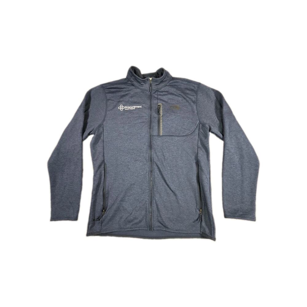The North Face Men’s Full Zip Fleece Jacket Size L Blue Winter C13